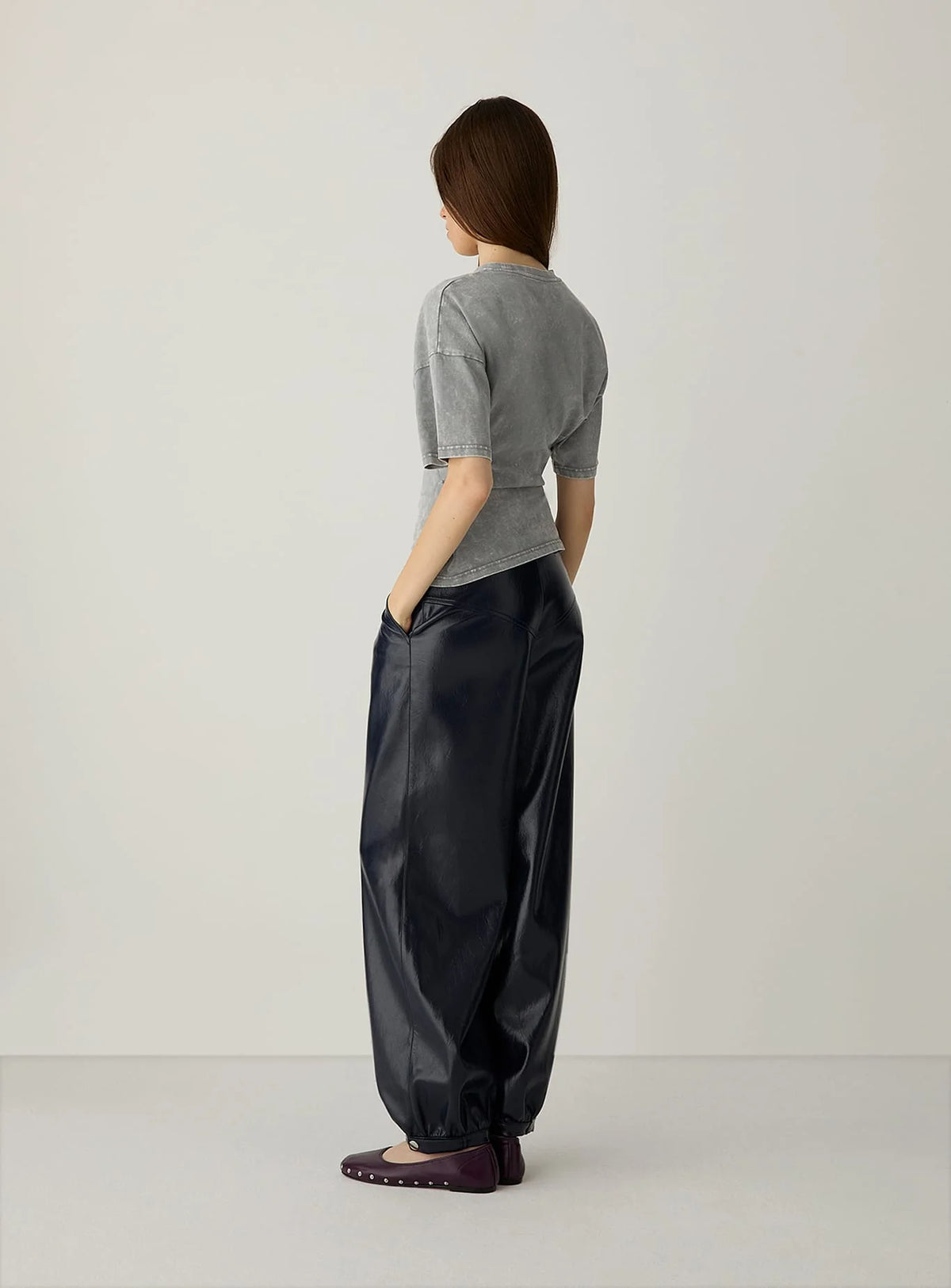 Riley Navy Balloon Pants