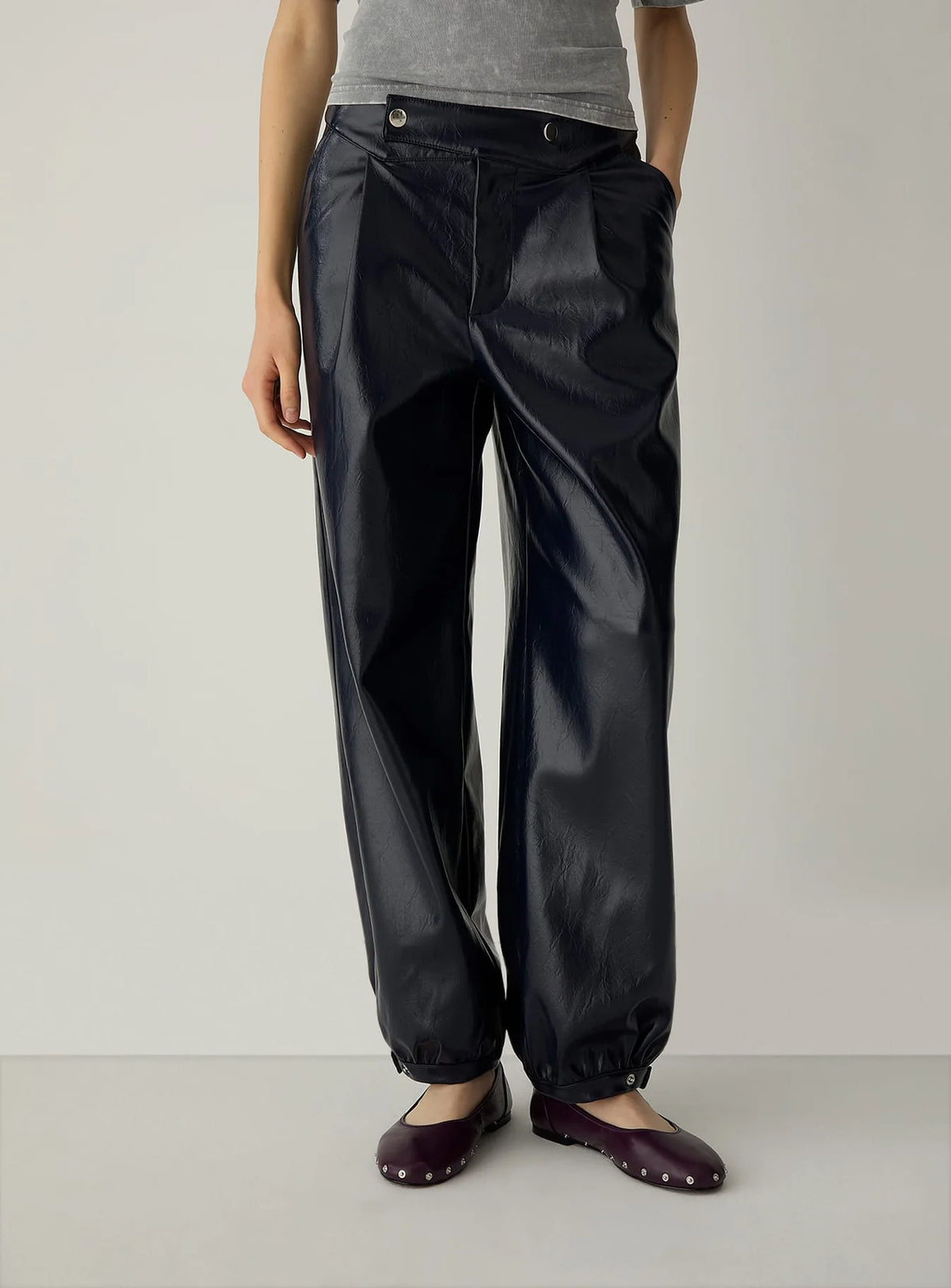 Riley Navy Balloon Pants