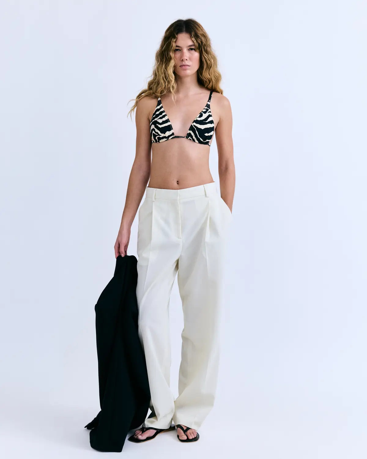 LS Jolly zebra bikini top