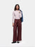 SMITH BURGUNDY TAILORED PANTS