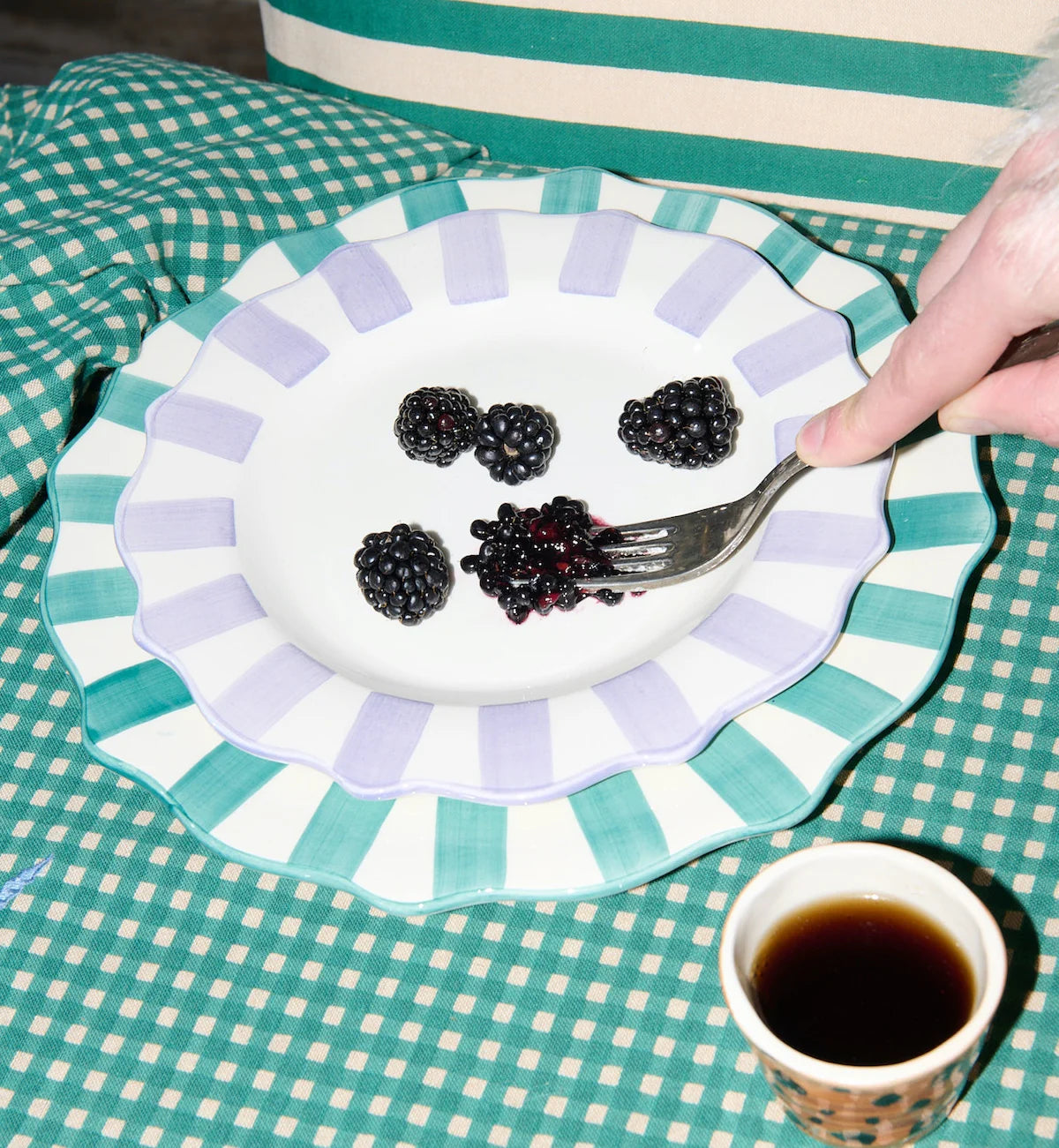 Lilac Scalopped Plate