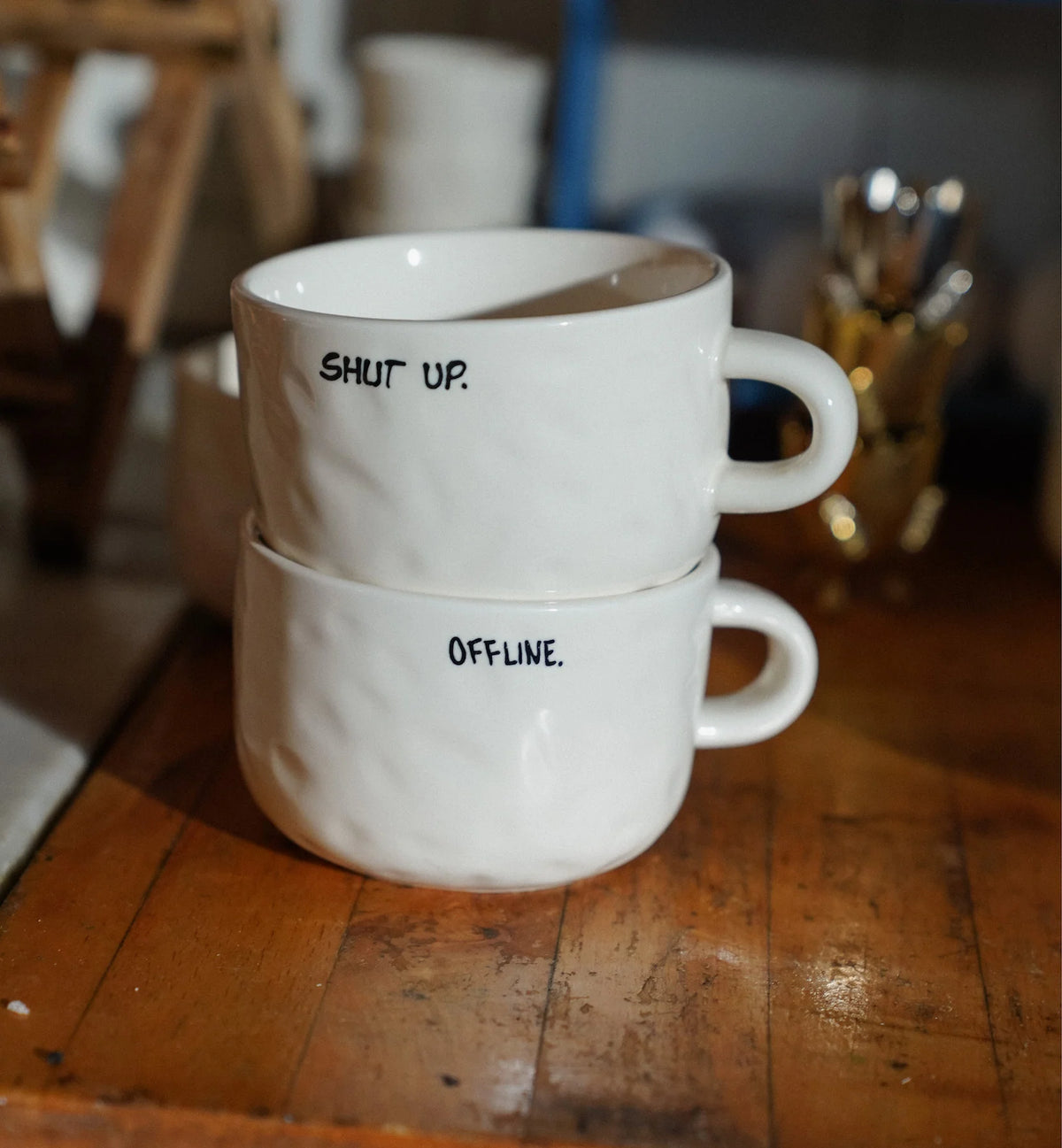 Shut Up Cappuccino Mug