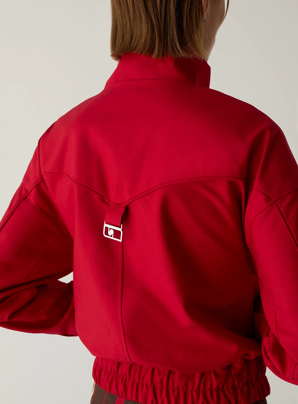 Sylvie Red Bomber Jacket