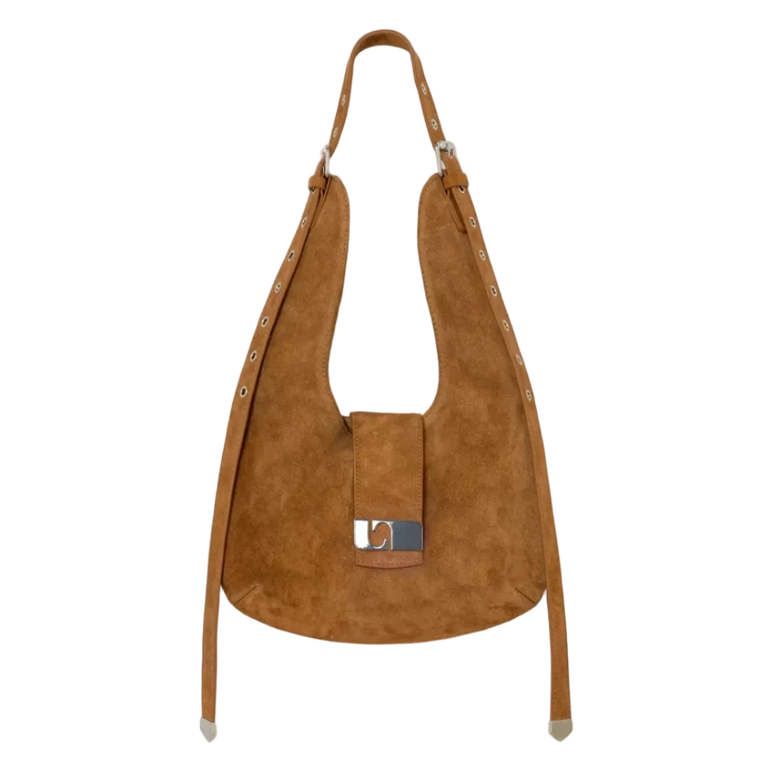 Vixen Camel Suede Bag