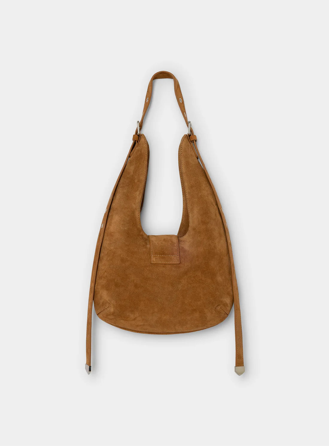 Vixen Camel Suede Bag