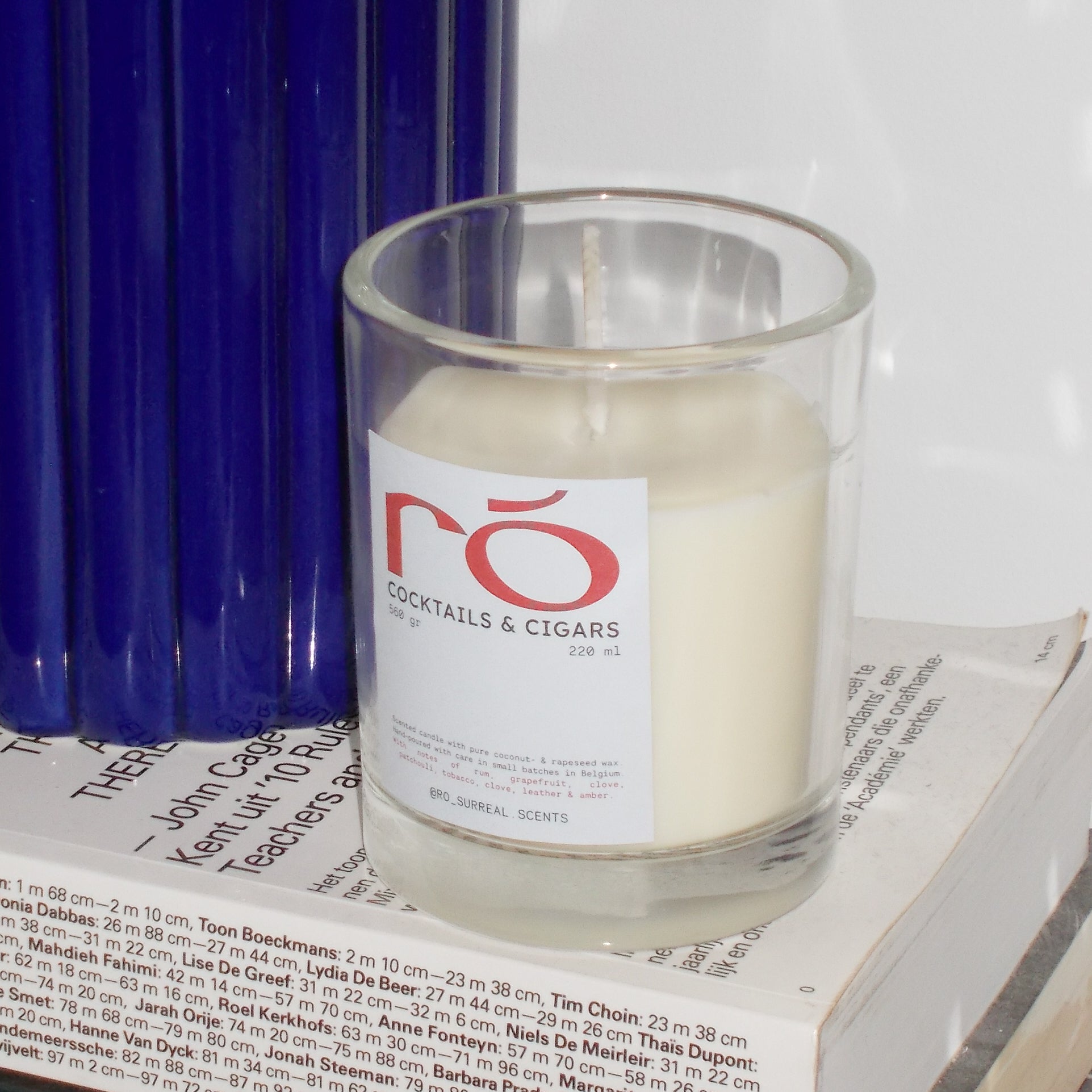 RÓ Cocktails & Cigars - scented candle - personaliseerbaar