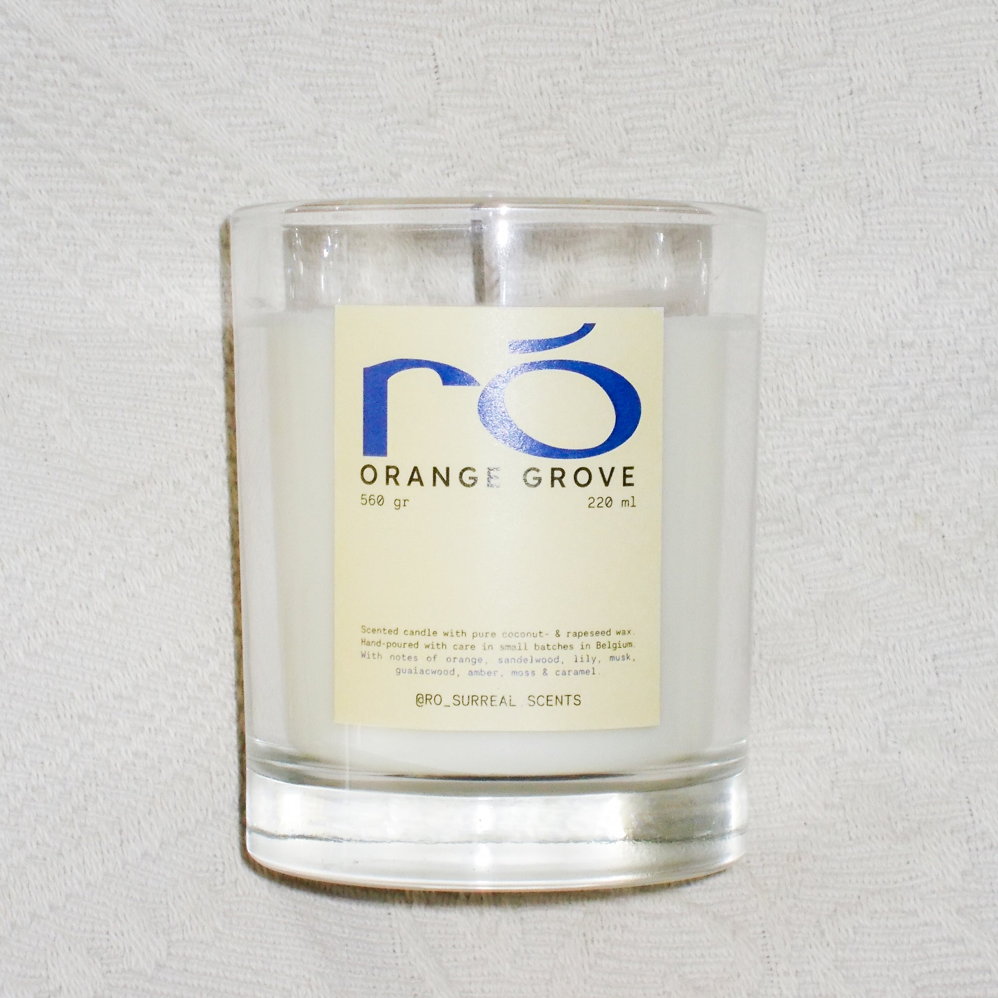 RÓ Orange Grove - scented candle - personaliseerbaar