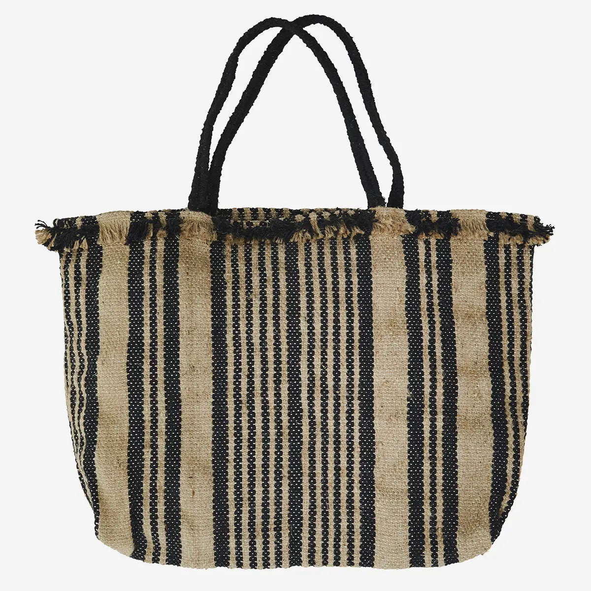 Handwoven striped bag