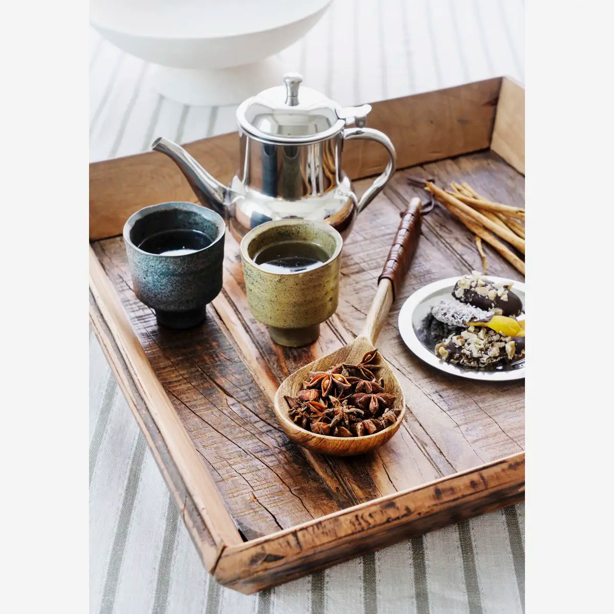 Stainless steel mini bordjes (set of 2)