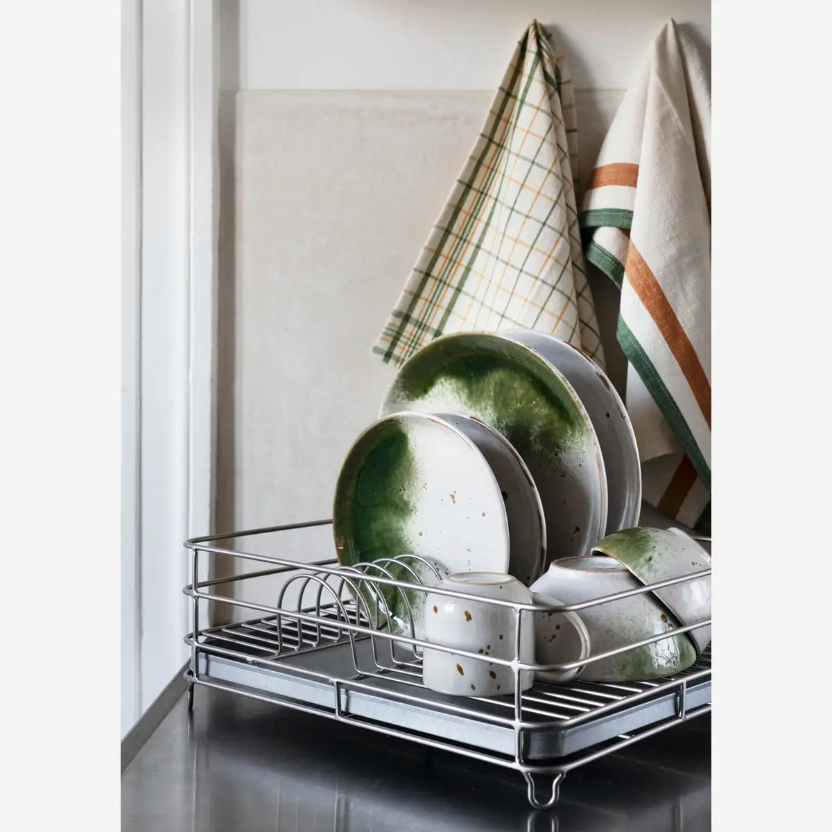 Striped kitchen towel