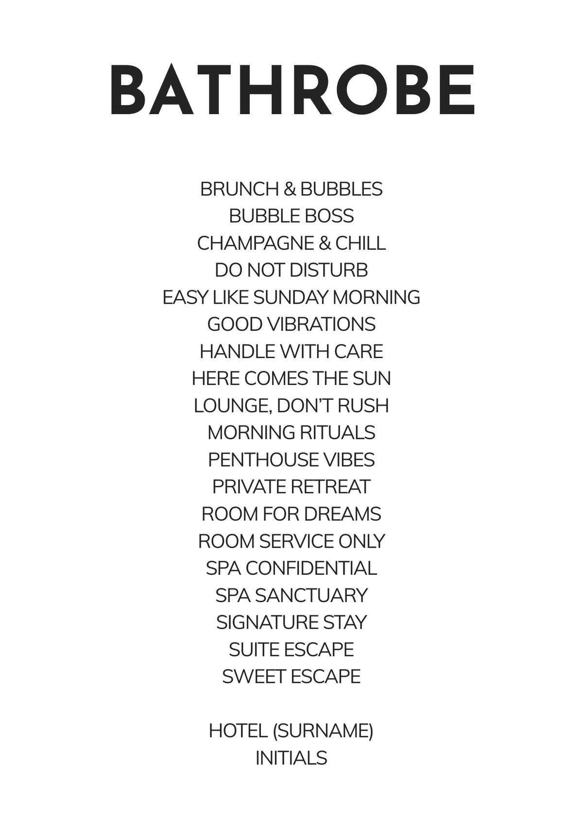 Monogram Bathrobe - personalised