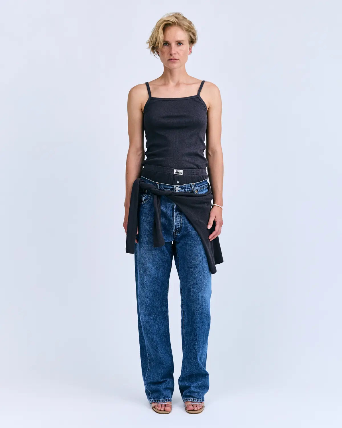 LS Mary Top Dark Grey