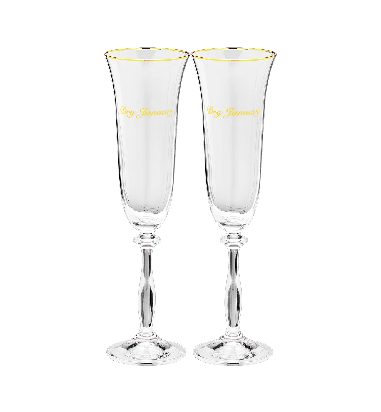 Dry January Champagne Flute Set/2