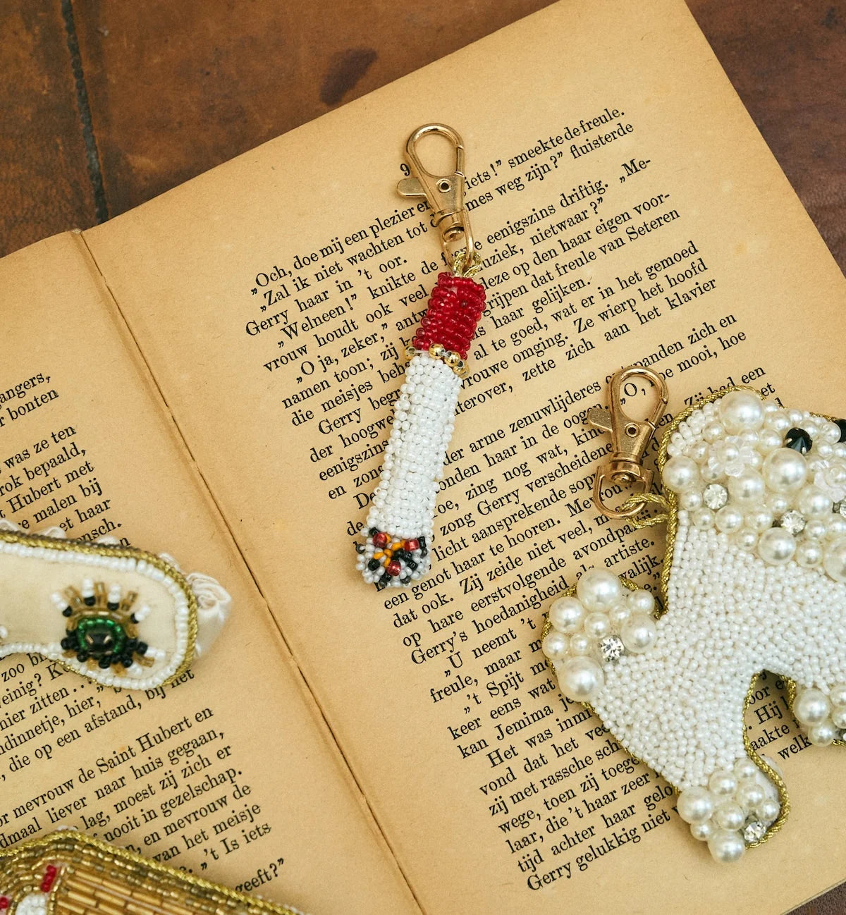 Beaded Ciggy Keychain