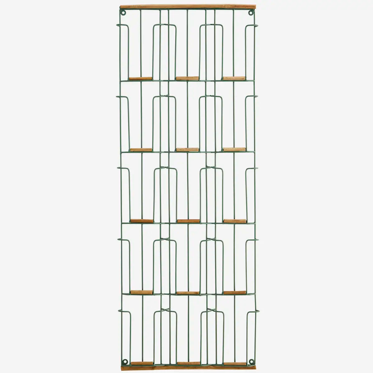 Iron card rack with cane