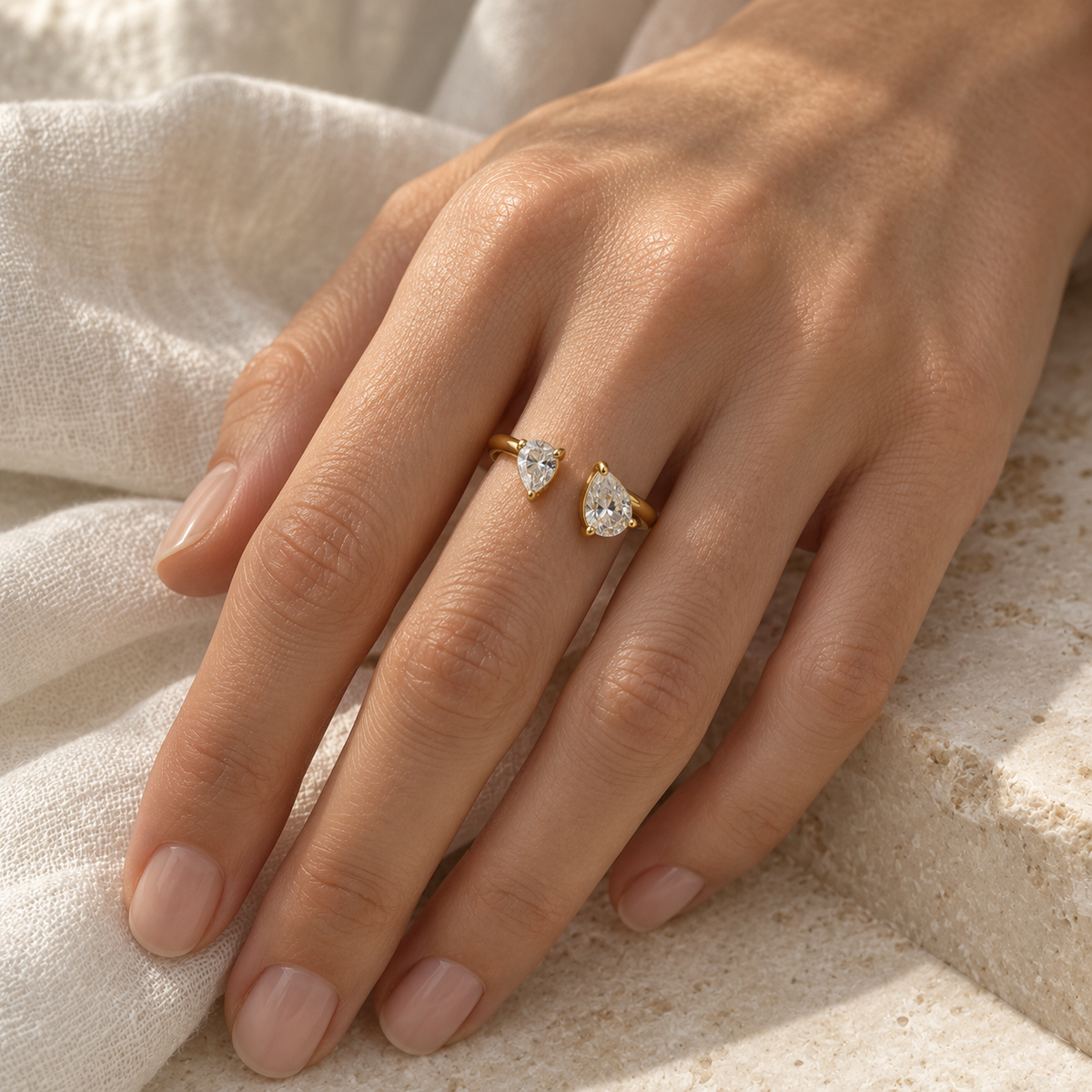 Double Diamond Ring