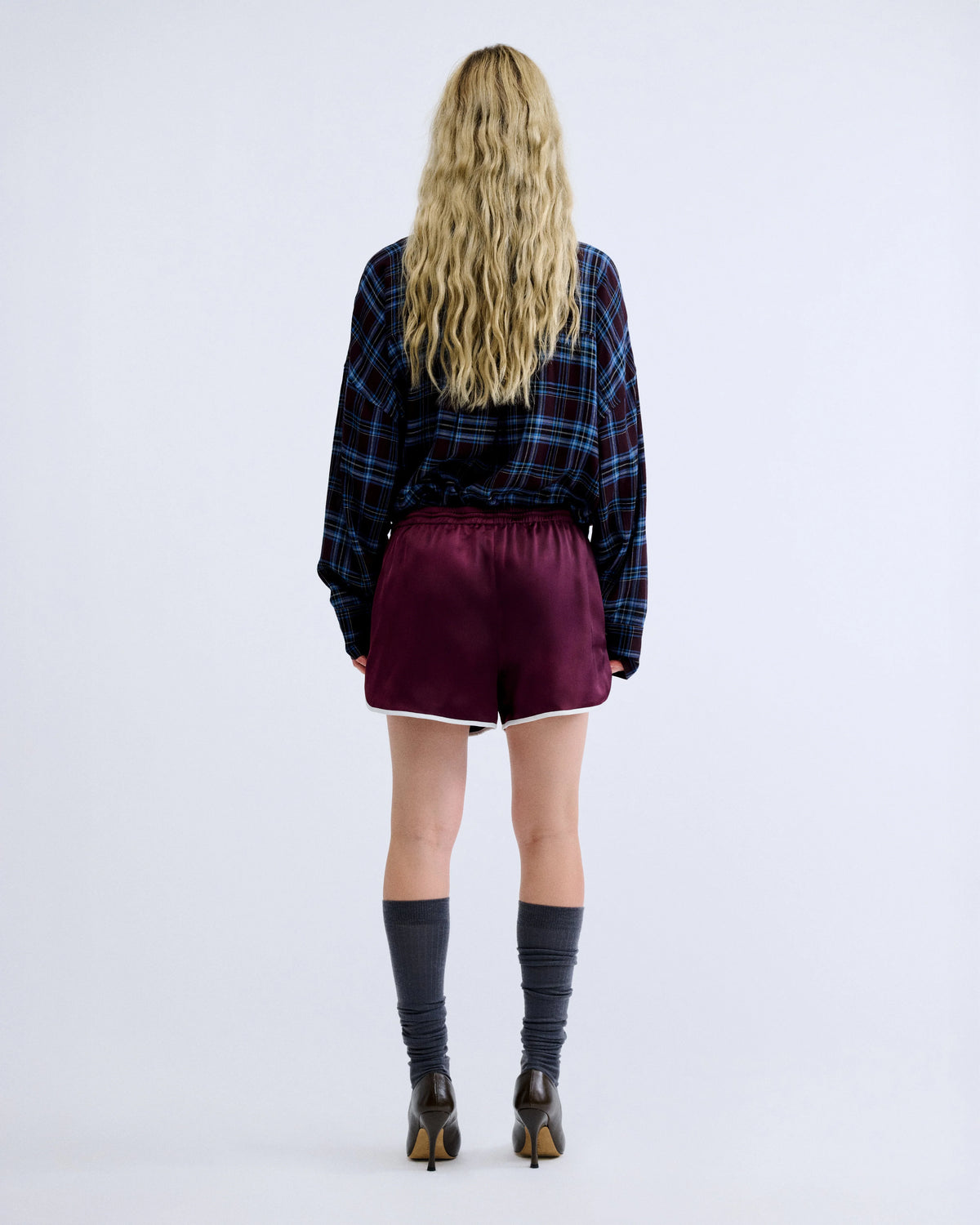 LS Frankie Bordeaux Shorts