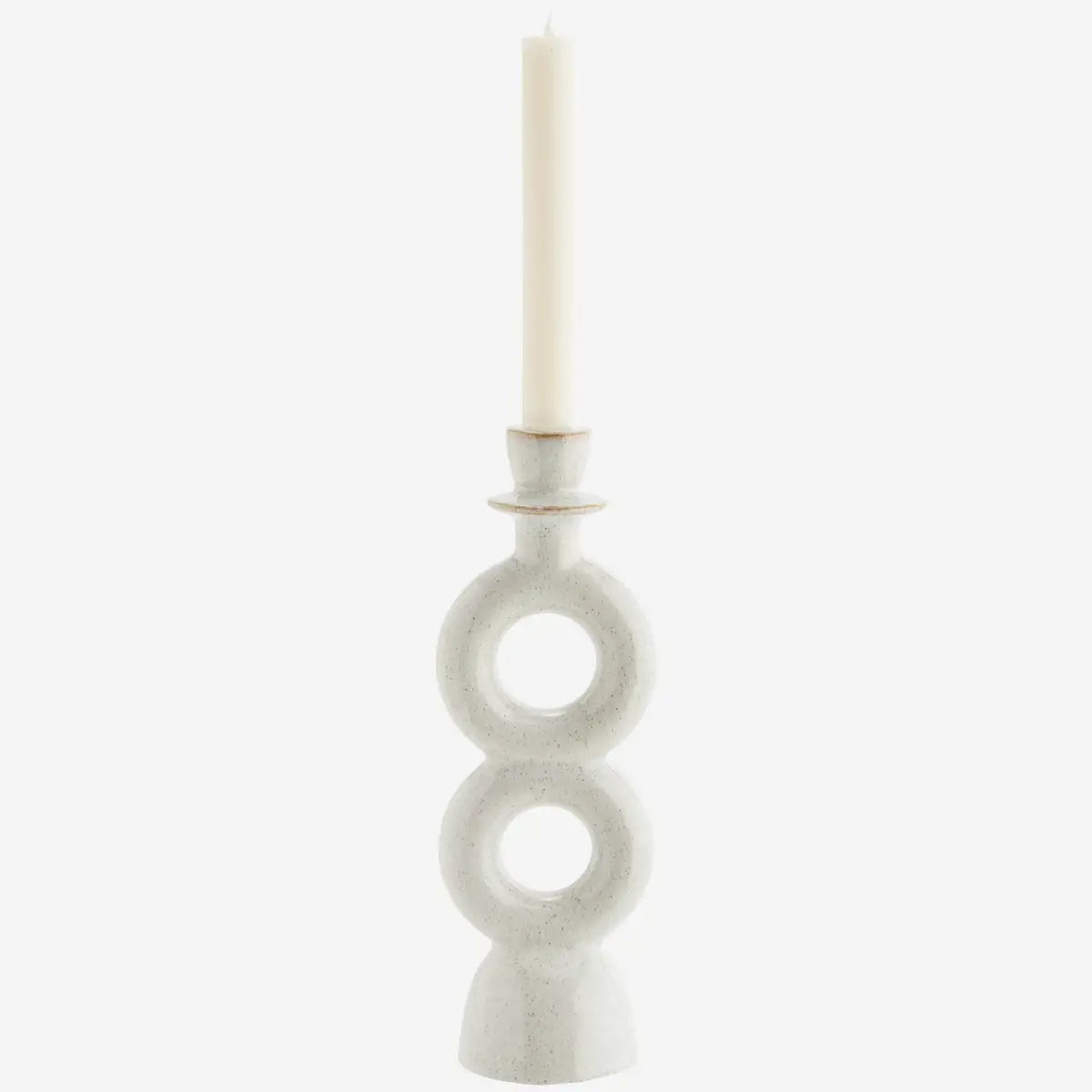 Stoneware candle holder small