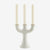 Stoneware candle holder trident