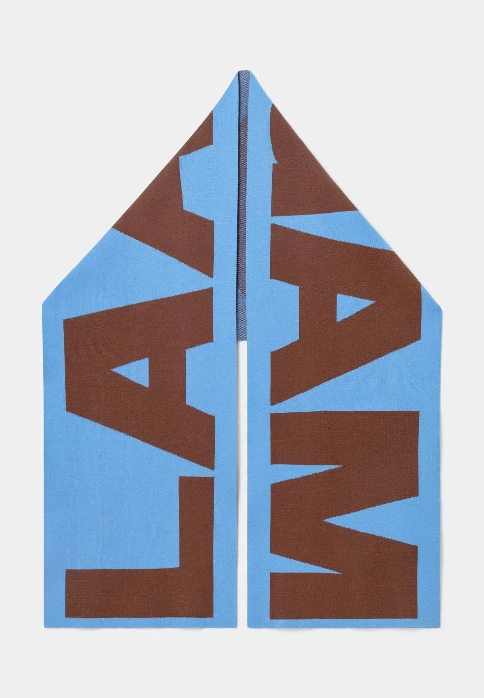 LAAGAM Damson Blue Logo Scarf