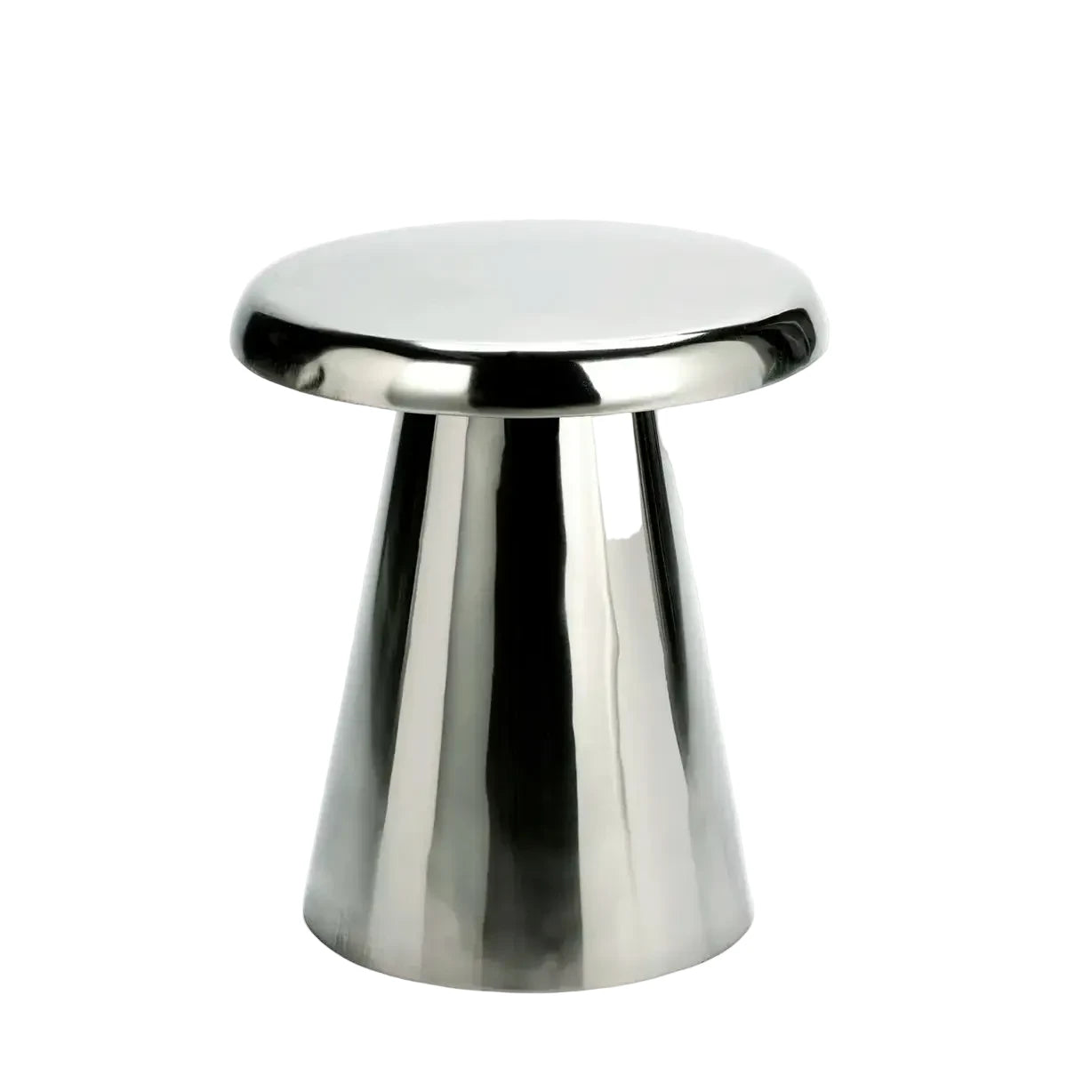 Enamel Silver Side Table