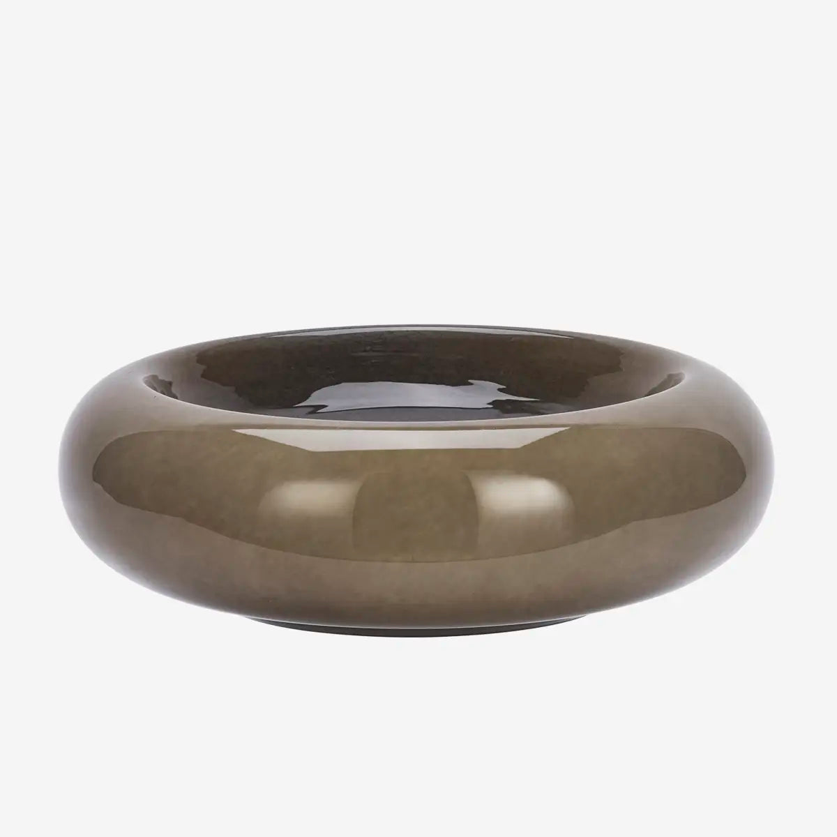 Glass Bowl Taupe
