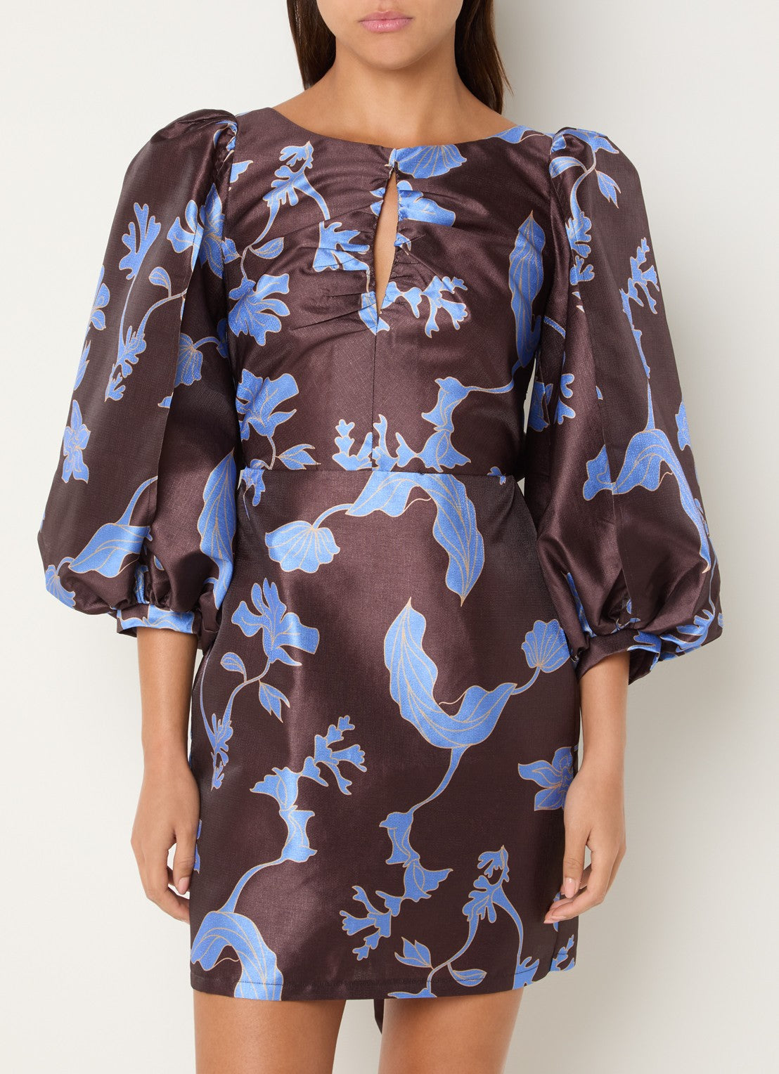 Liza Printed Open Back Dress