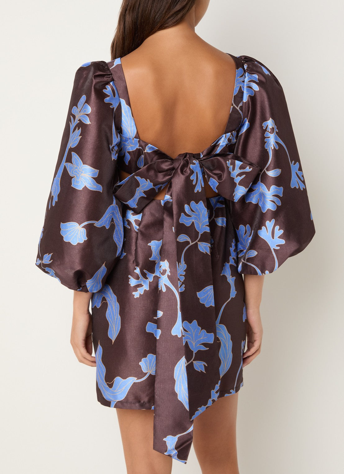 Liza Printed Open Back Dress