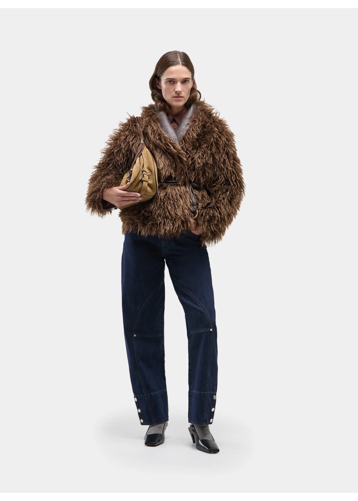 Zoya sharling short coat - Brown