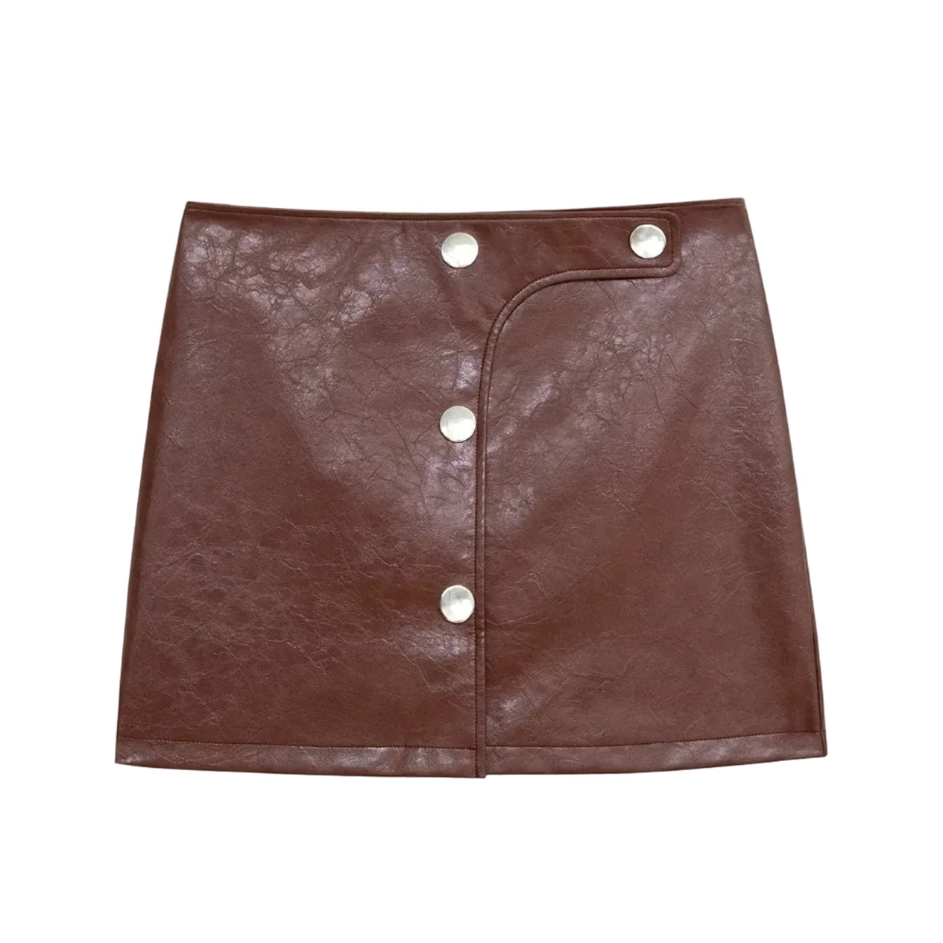 Lena Brown Short Skirt