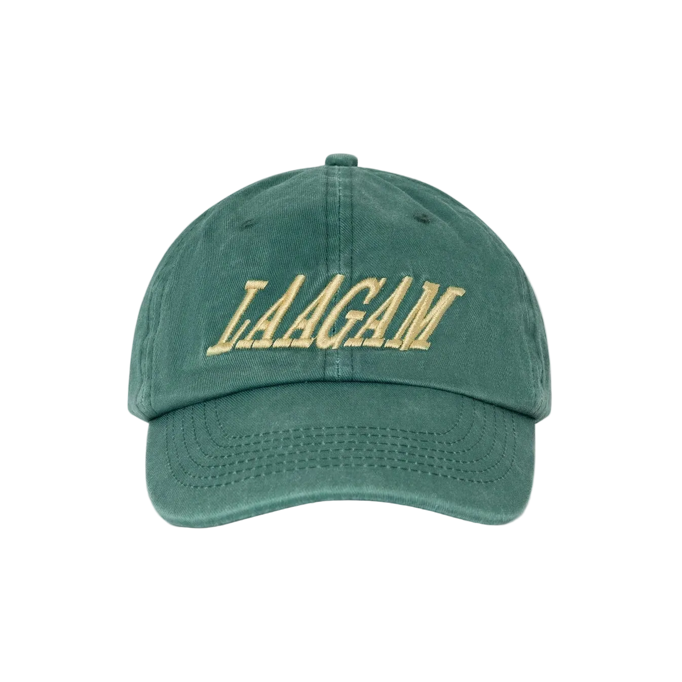 Green embroidered logo cap