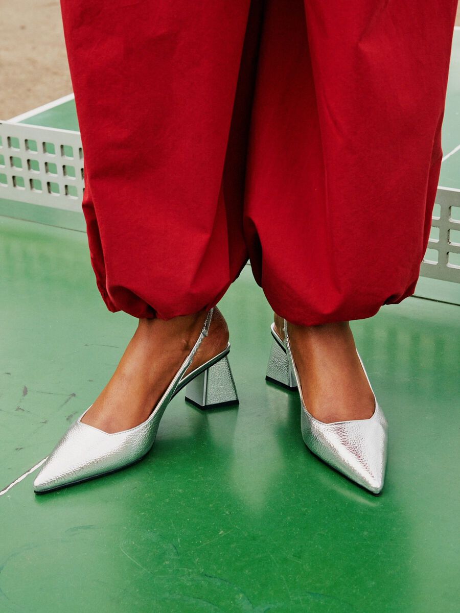 Slingback silver