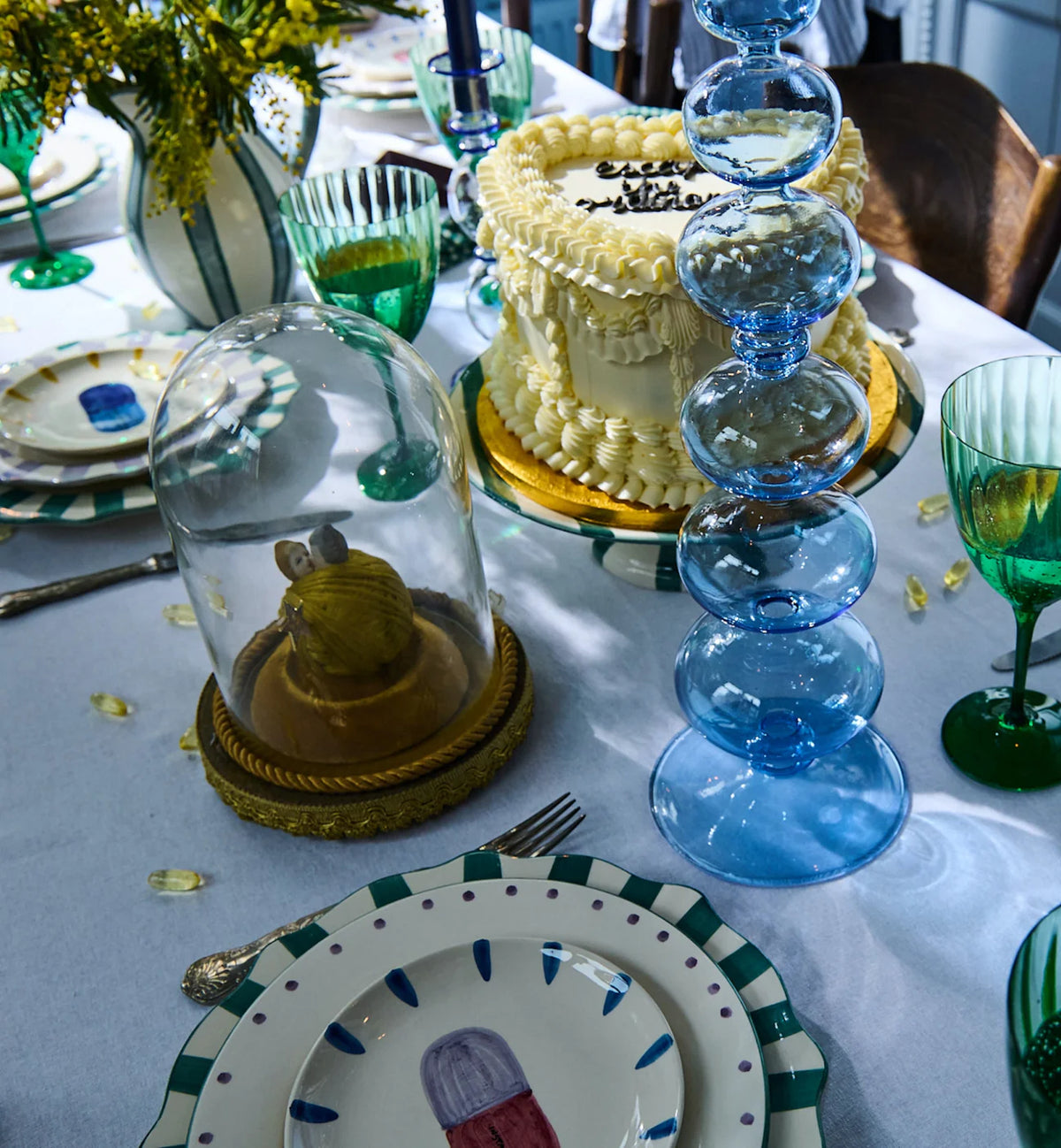 Stone Balloon Candle Holder