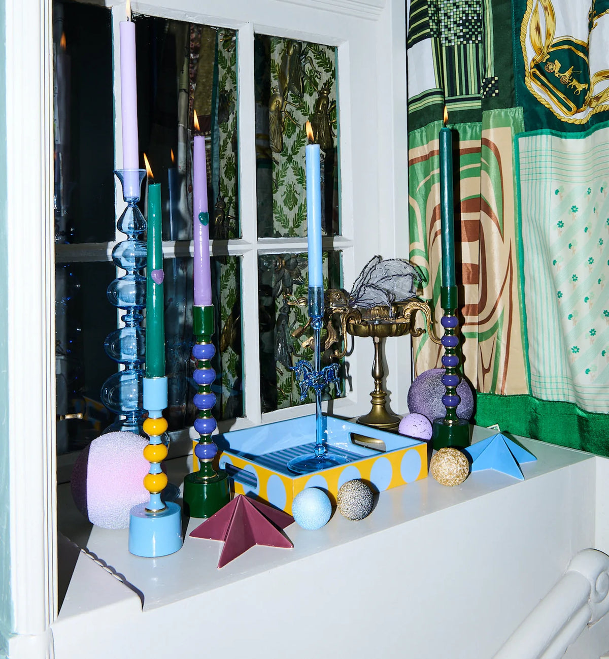 Stone Balloon Candle Holder