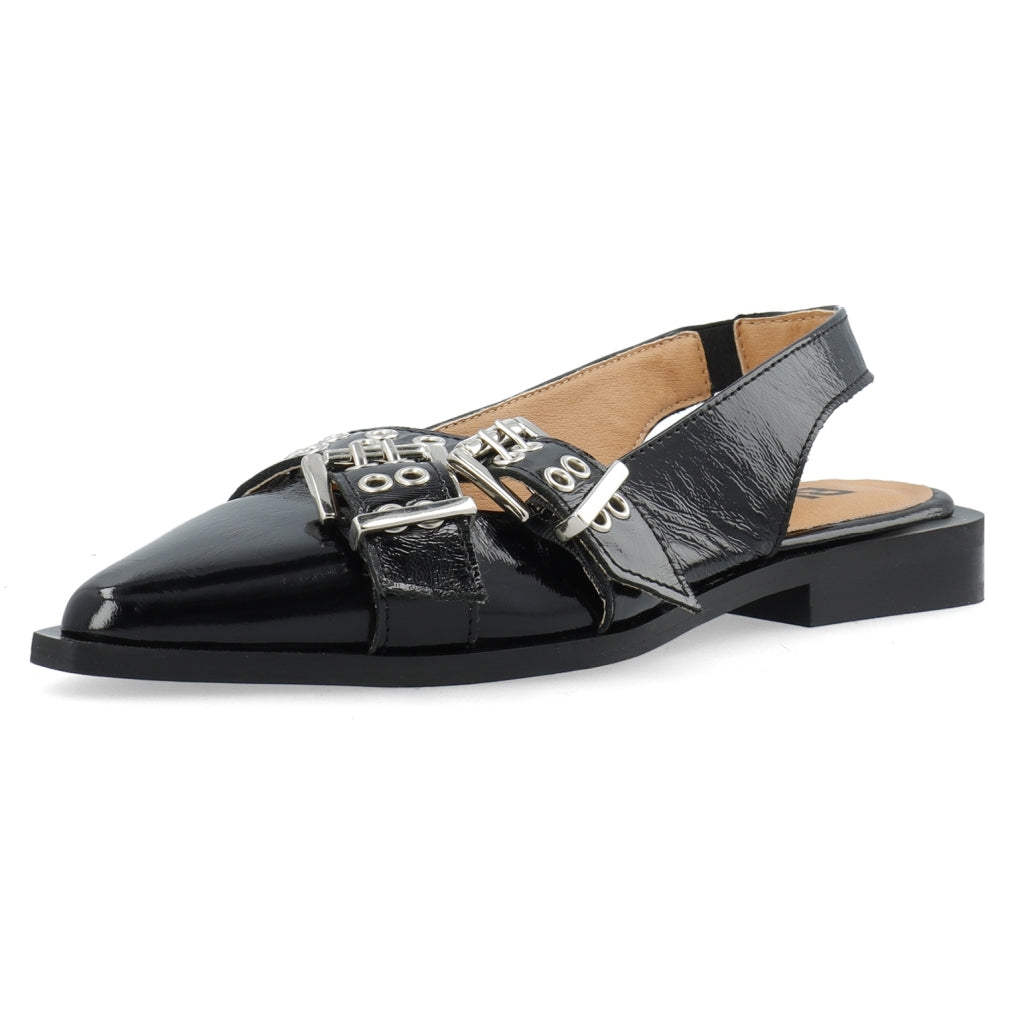 Cross Buckle Slingback