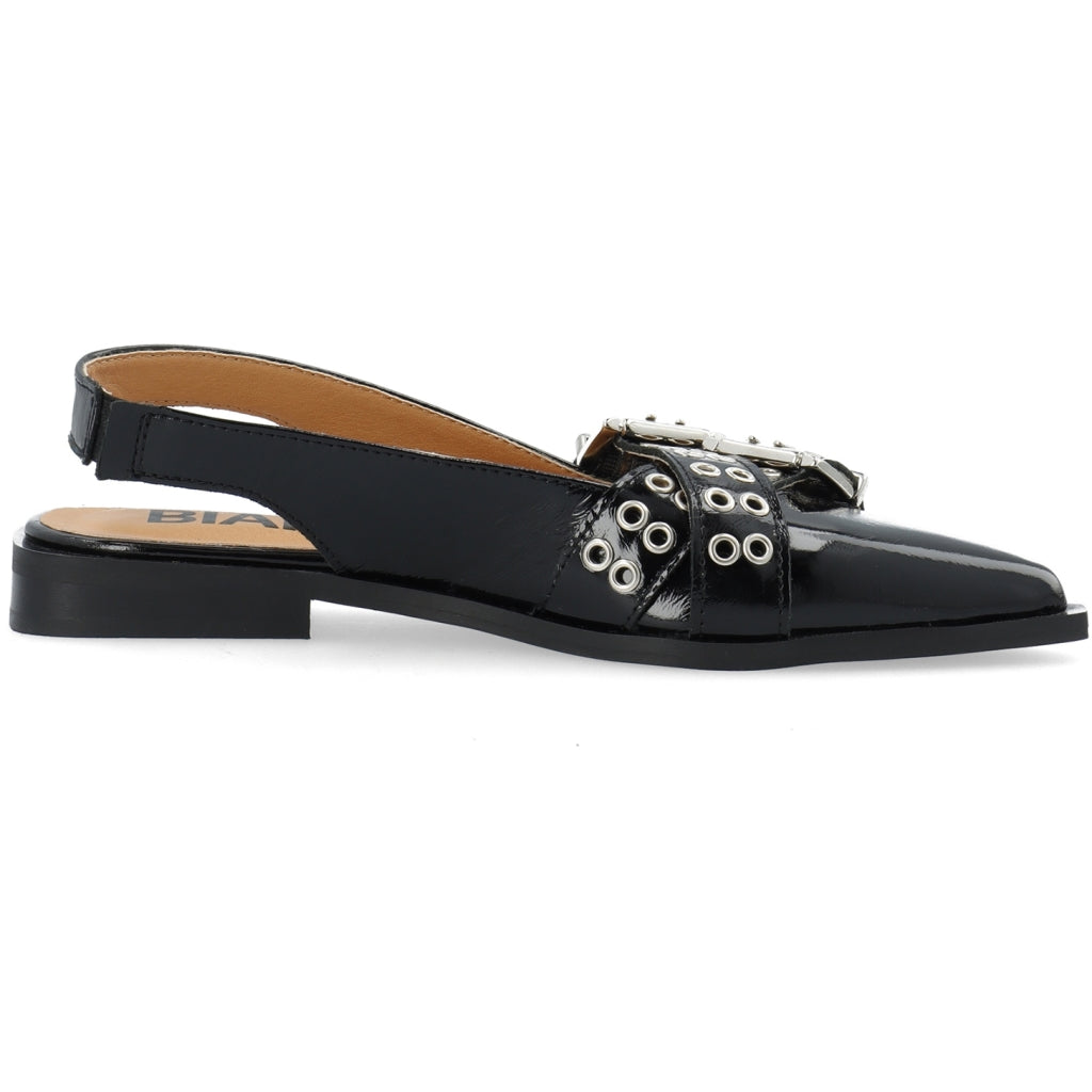 Cross Buckle Slingback