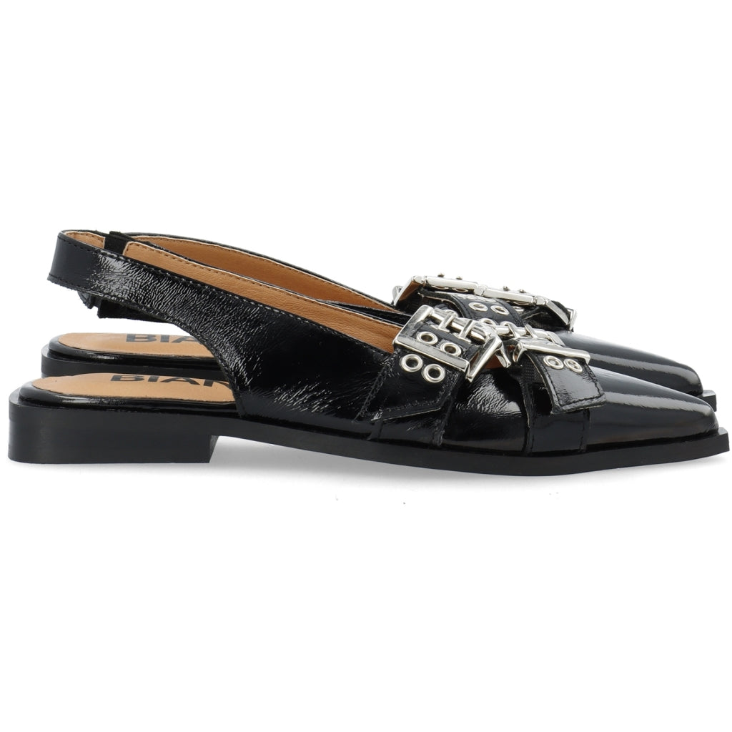 Cross Buckle Slingback