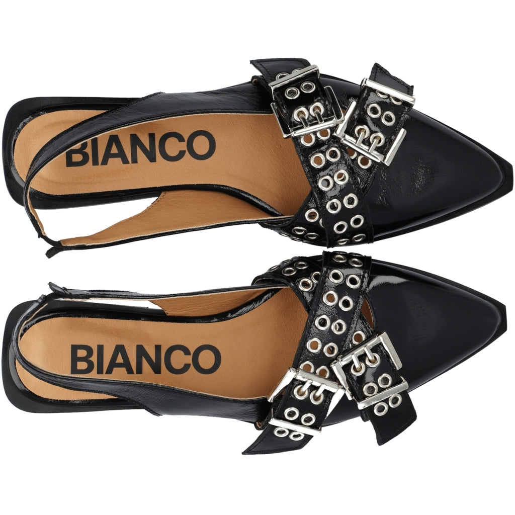 Cross Buckle Slingback