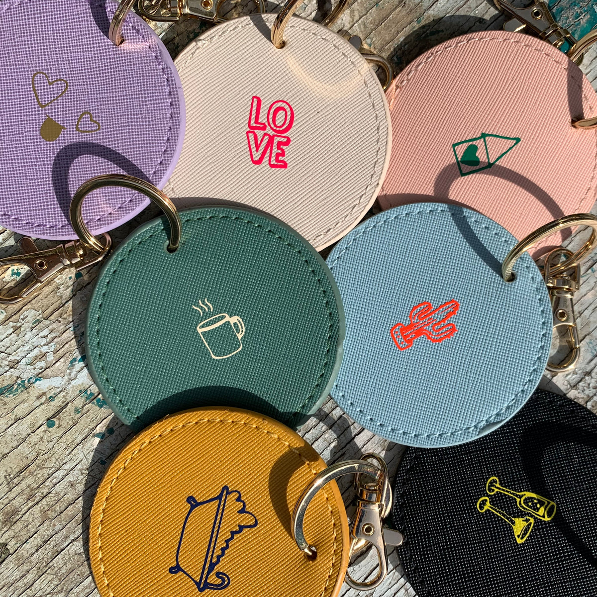 Gepersonaliseerde Key Hanger Ecoleather