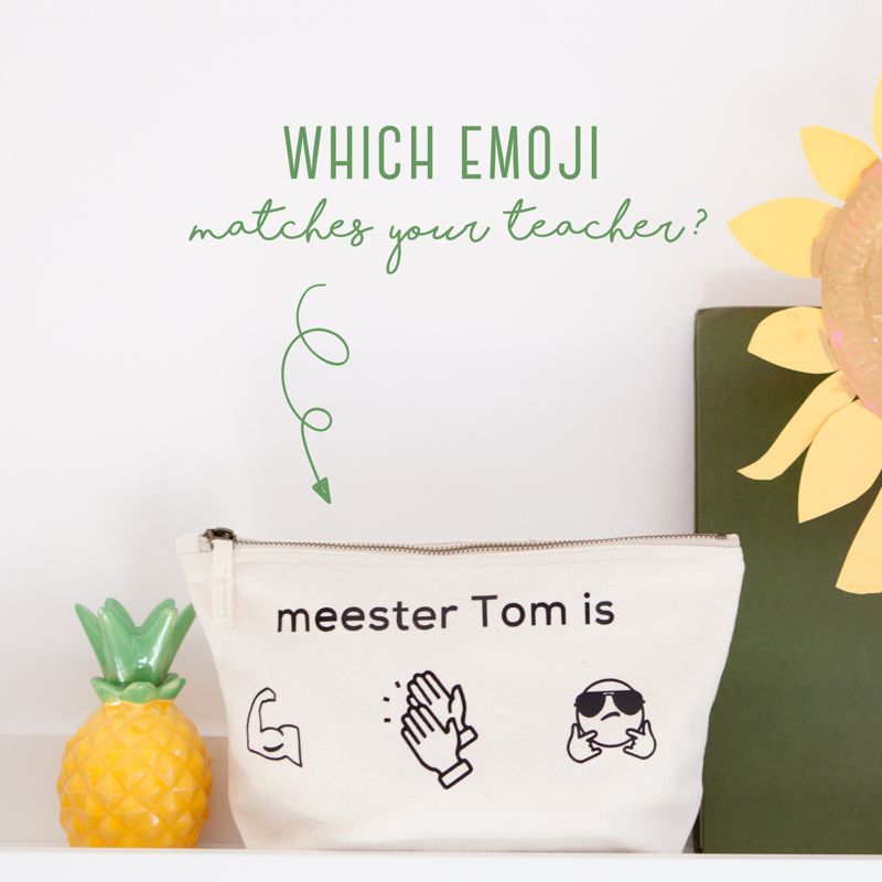 Cotton Bag Emoji Juf/Meester