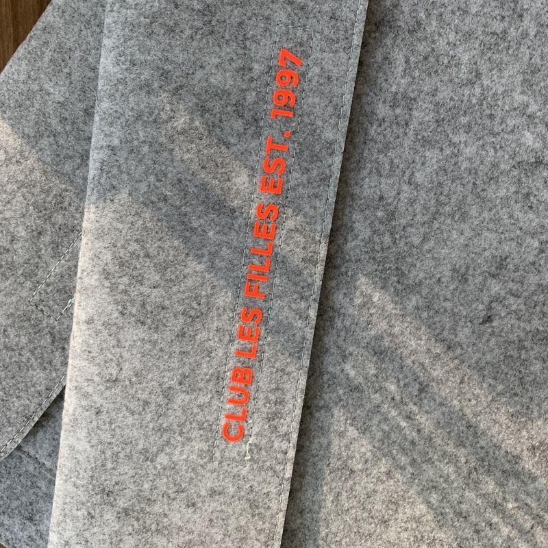 Gepersonaliseerde Laptoptas Grijze Vilt