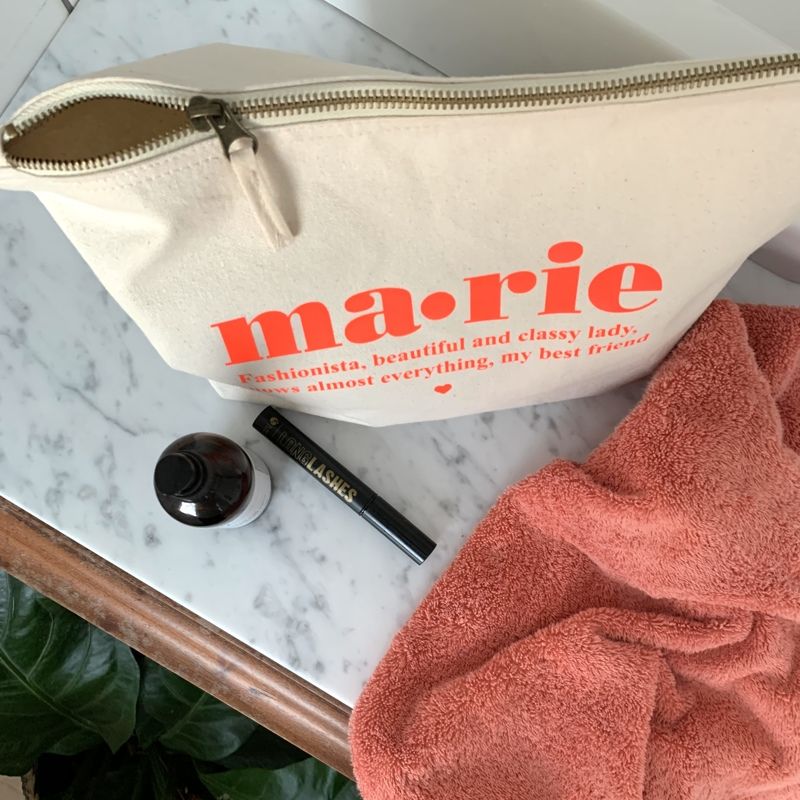 Gepersonaliseerde Toilettas Met Naam Ecokatoen