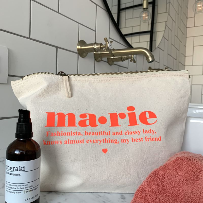 Gepersonaliseerde Toilettas Met Naam Ecokatoen