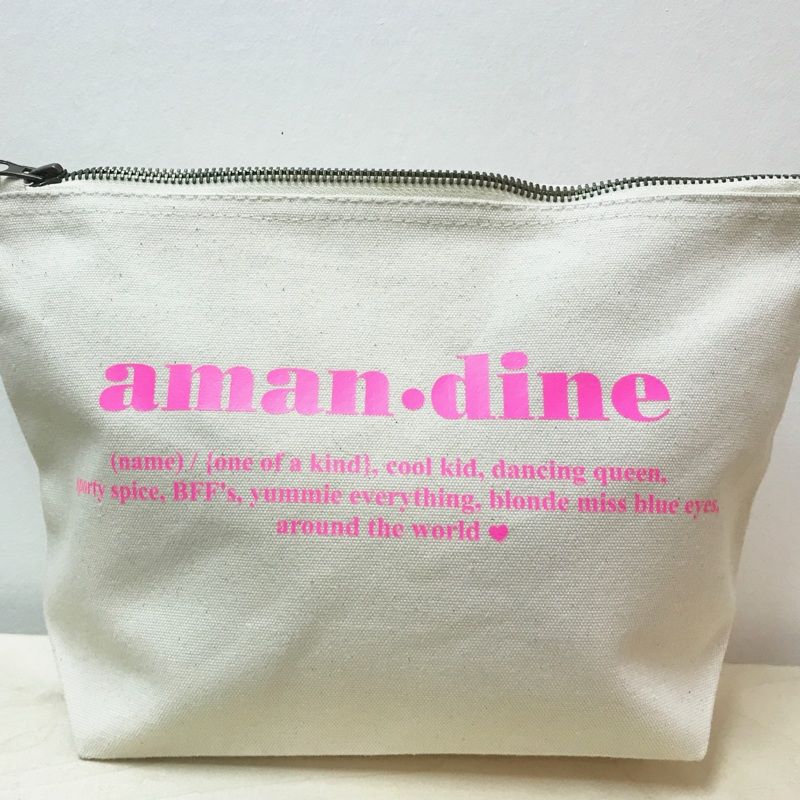 Gepersonaliseerde Toilettas Met Naam Ecokatoen